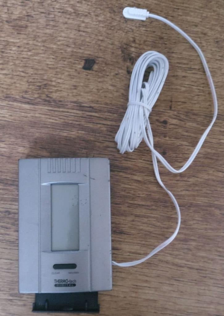 ThermoTech wand/tafel barometer digitaal, Audio, Tv en Foto, Weerstations en Barometers, Zo goed als nieuw, Barometer, Ophalen of Verzenden