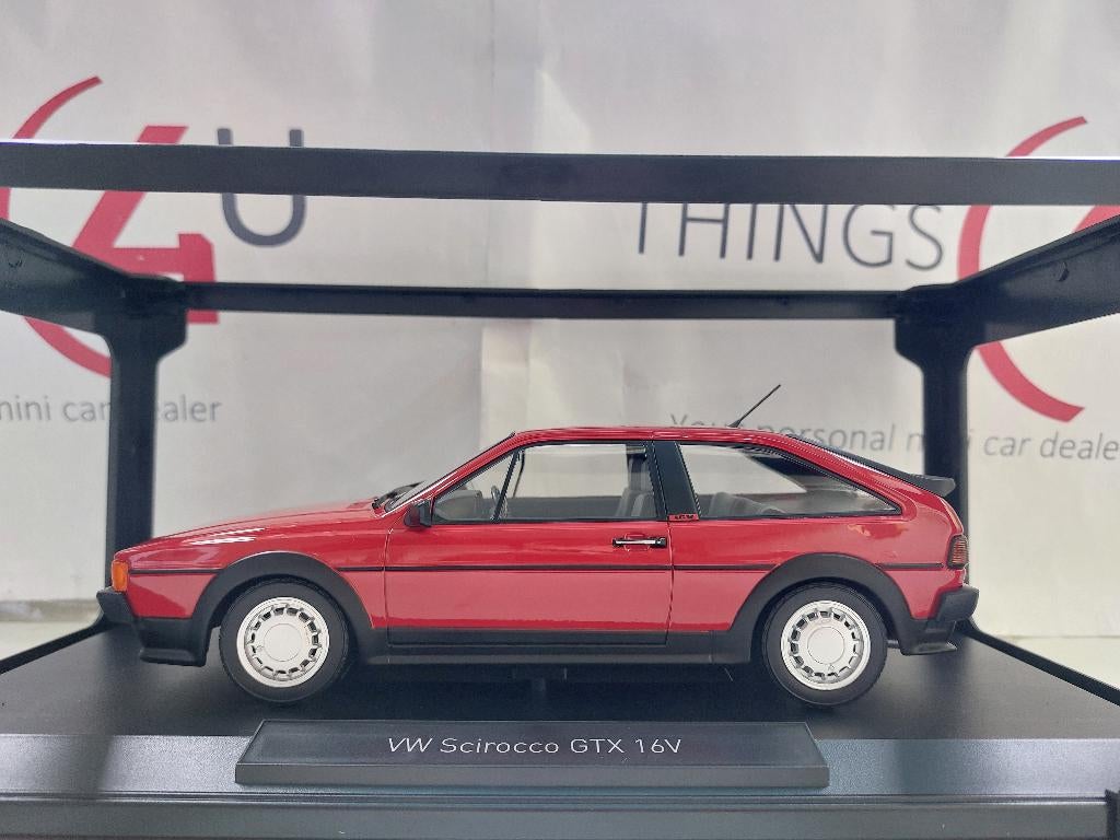 Norev 1:18 Volkswagen Scirocco 2 GTX 16V 1988 rood nieuw, Ophalen of Verzenden, Nieuw, Auto, Norev