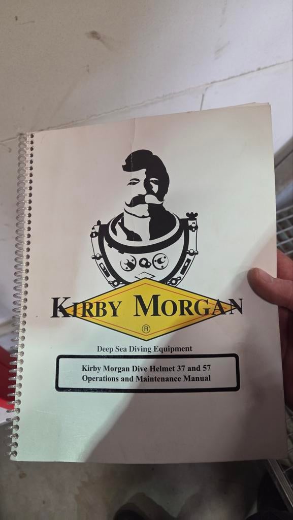 Kirby morgan 37 instructie en onderhoudsboek, Ophalen of Verzenden