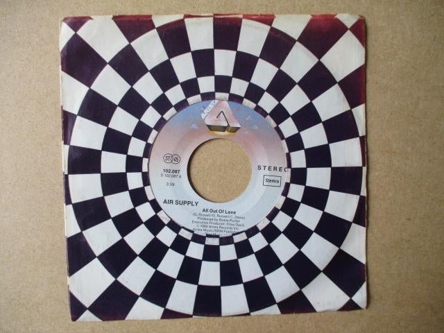 s0742 air supply - all out of love 2, Ophalen, Gebruikt, Overige genres, 7 inch