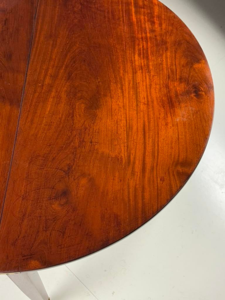 Empire halve maan tafel antiek mahonie, Antiek en Kunst, Ophalen