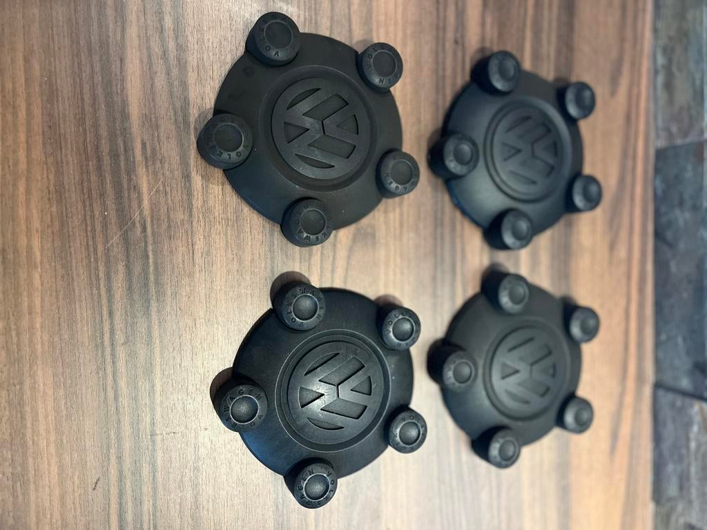 VW Caddy Centercaps 5x112 naafdoppen origineel, Auto diversen, Wieldoppen, Ophalen of Verzenden, Zo goed als nieuw