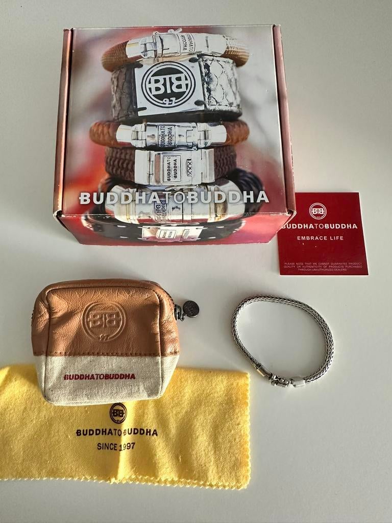 Buddha to buddha armband, Ophalen of Verzenden, Zo goed als nieuw, Zilver