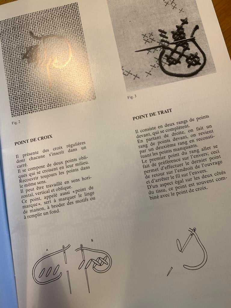 Vintage boek DMC Borduren in kruissteek De huisdieren 1977, Ophalen of Verzenden, Zo goed als nieuw, Handborduren, Patroon