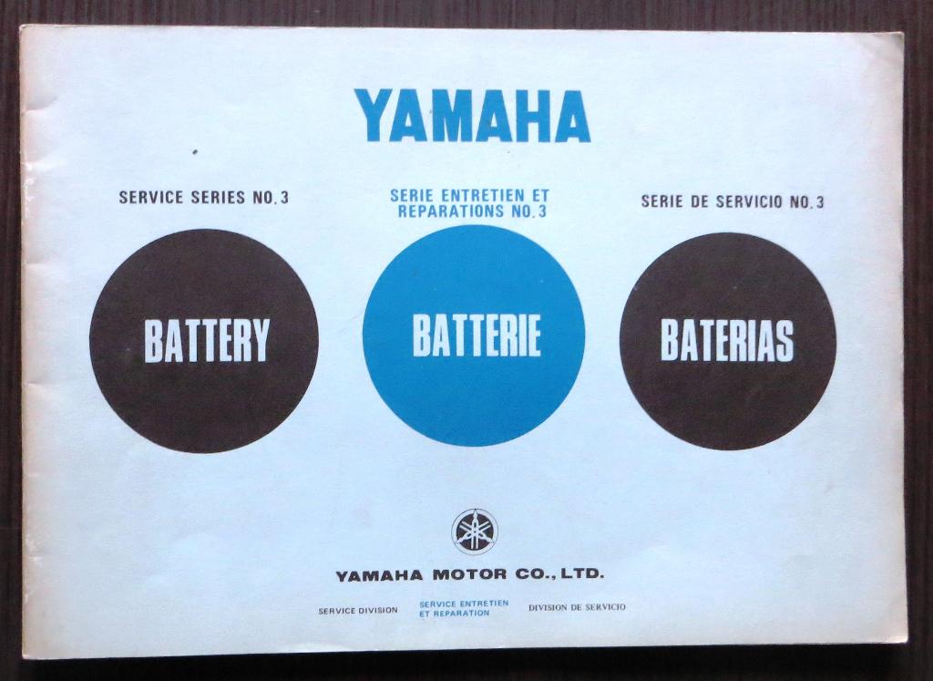 Originele Yamaha Service Series No. 3 / Battery - 1970, Verzenden, Yamaha