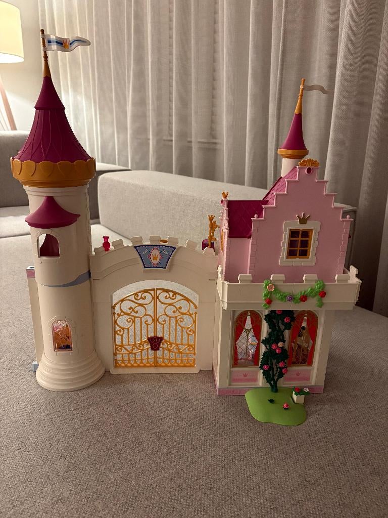 playmobil prinsessenkasteel 6849 + uitbreiding 6850, Kinderen en Baby's, Speelgoed | Playmobil, Ophalen of Verzenden, Zo goed als nieuw