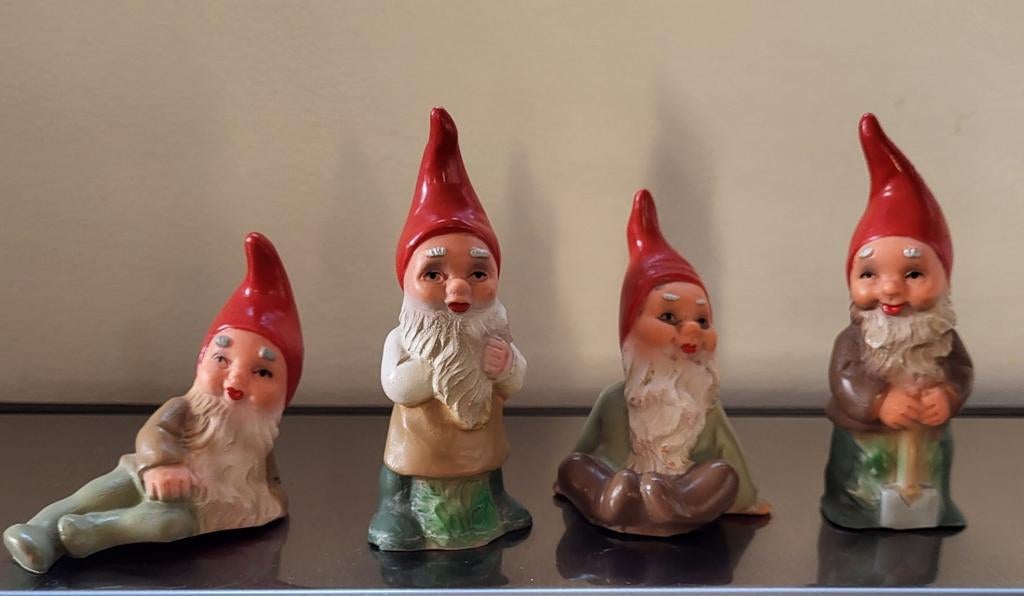 Stel miniatuur tuinkabouters-kabouters by Anno Toen, Ophalen of Verzenden, Gebruikt, Overige typen