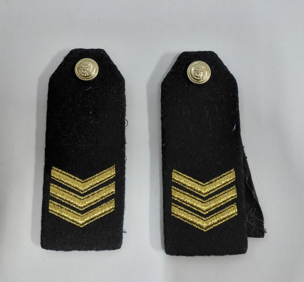 Epauletten marine, Ophalen of Verzenden, Marine, Nederland, Embleem of Badge