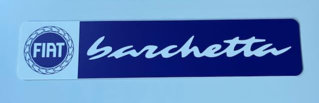 FIAT Barchetta   kentekenplaat - reclamebord 52x11 kunststof, Ophalen of Verzenden, Zo goed als nieuw, Auto's