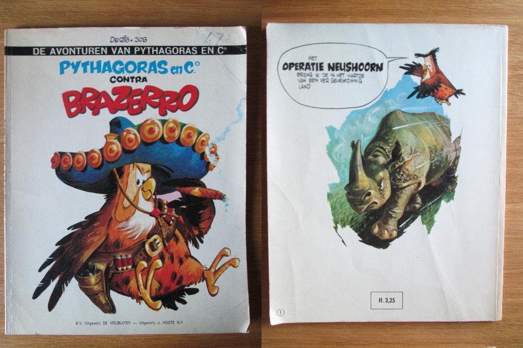 Pythagoras 1 + 3 (SC), Boeken, Stripboeken, Gelezen, Meerdere stripboeken, Ophalen of Verzenden