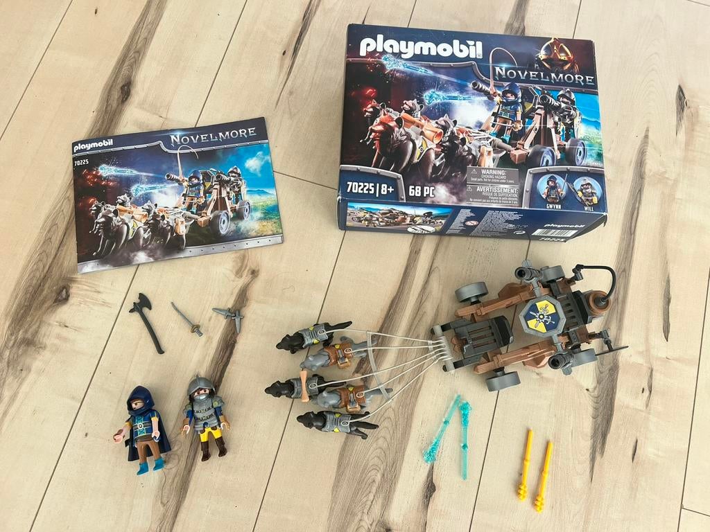 Playmobil 70225 Novelmore - Ridders met waterkanon en wolven, Ophalen of Verzenden, Zo goed als nieuw