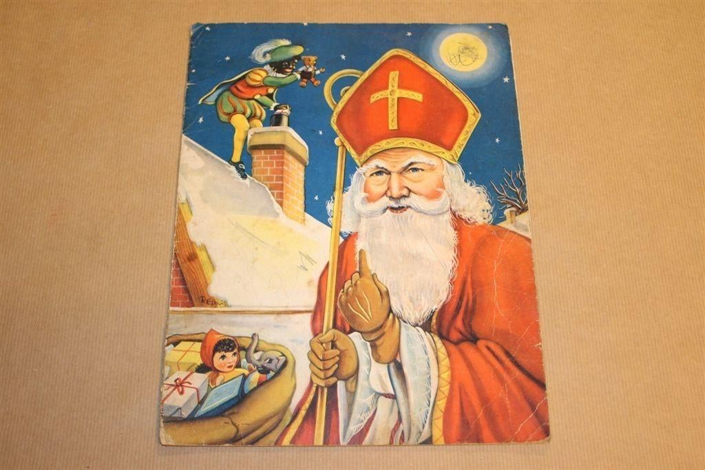 Oud Sinterklaas prentenboek - Circa 1960, Boeken, Ophalen of Verzenden, Gelezen