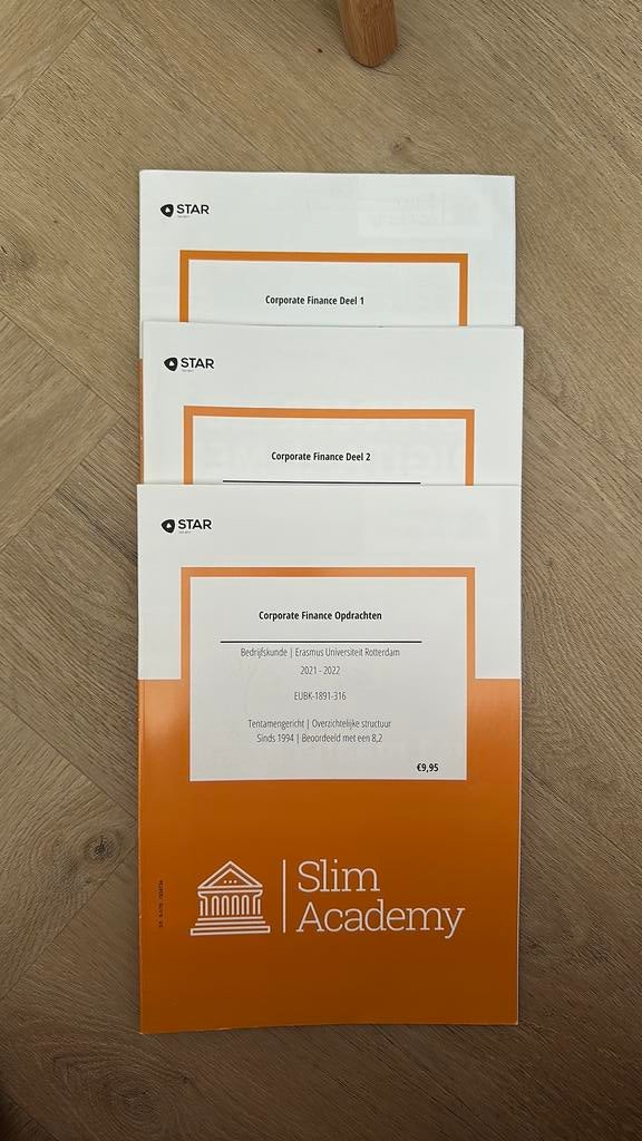 Slim Academy - Corporate Finance, Ophalen of Verzenden, Gelezen, WO
