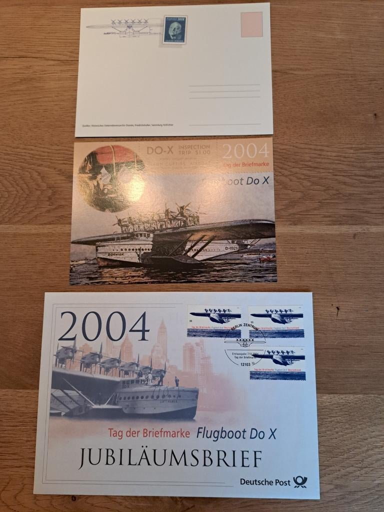 Flugboot Do X Jubileumbrieven, Ophalen of Verzenden