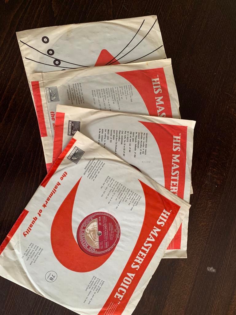 Johnny Jordaan 78t his masters voice  voor jukebox, Ophalen of Verzenden, Gebruikt, Overige formaten, Levenslied of Smartlap