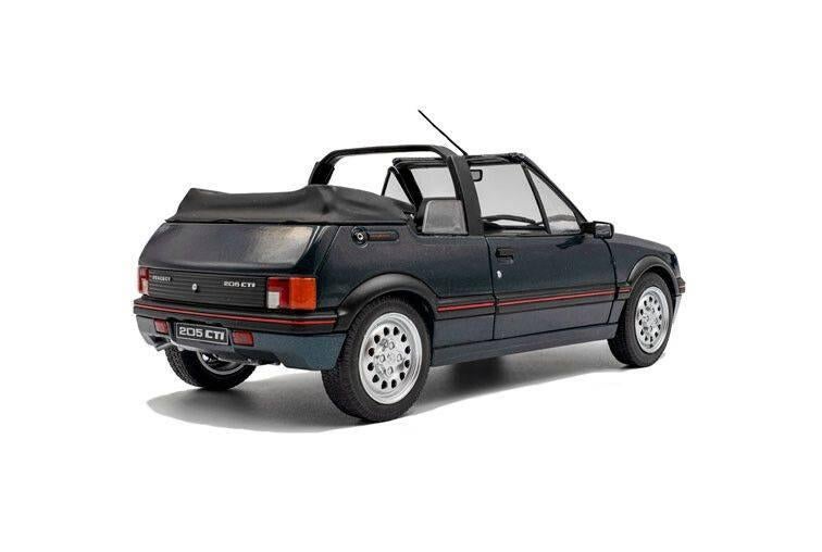 Peugeot 205 CTI '86, groen metallic, Solido, Solido, Rue de L' Ecusson 2, 56120 Josselin France, Nieuw