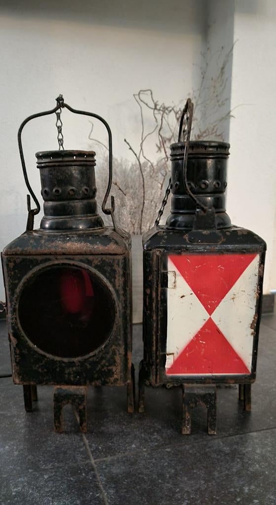 Antieke Duitse Treinlampen, Ophalen of Verzenden