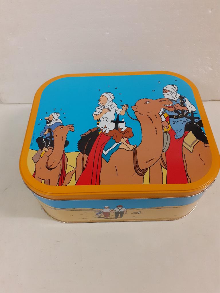 Kuifje, Bobbie & kapitein Haddock - leuk Delacra blik, Verzamelen, Ophalen of Verzenden, Zo goed als nieuw, --, Delacre