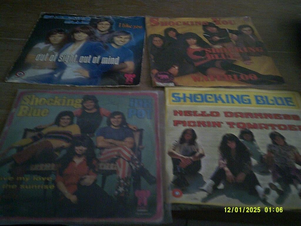 Shocking Blue / Inktpot /Hello Darkness........Vinyl, Ophalen of Verzenden, Gebruikt, Overige formaten, Poprock
