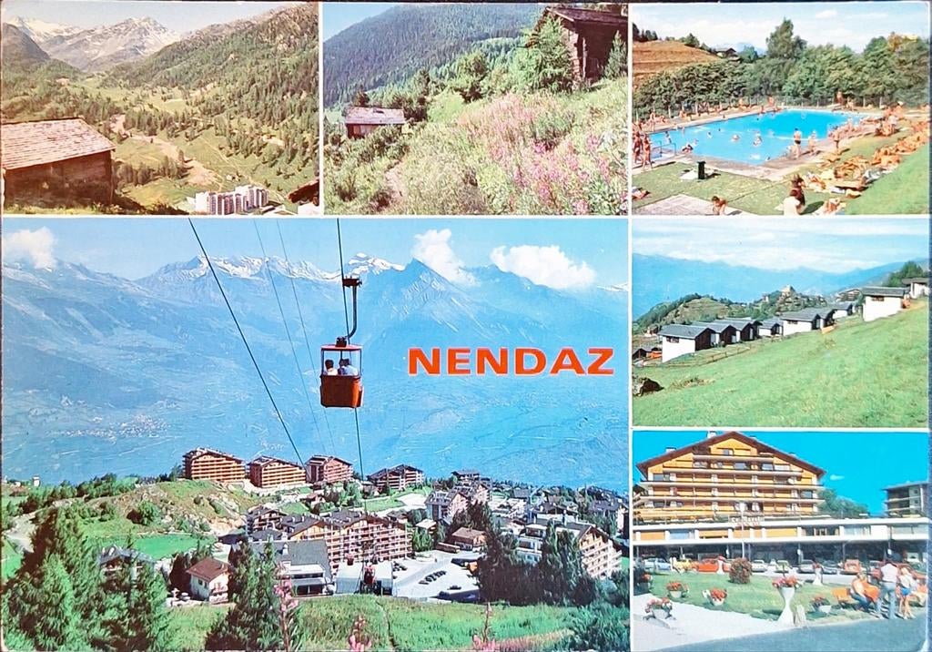 Nendaz Zwitserland 1983, Ophalen of Verzenden, 1980 tot heden, Gelopen, Overig Europa