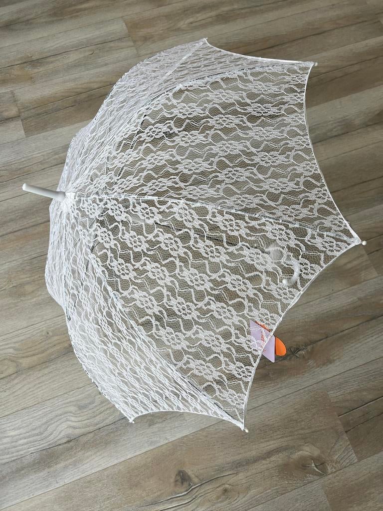 Kanten paraplu, Sieraden, Tassen en Uiterlijk, Paraplu's, Ophalen of Verzenden, Zo goed als nieuw, Zwart