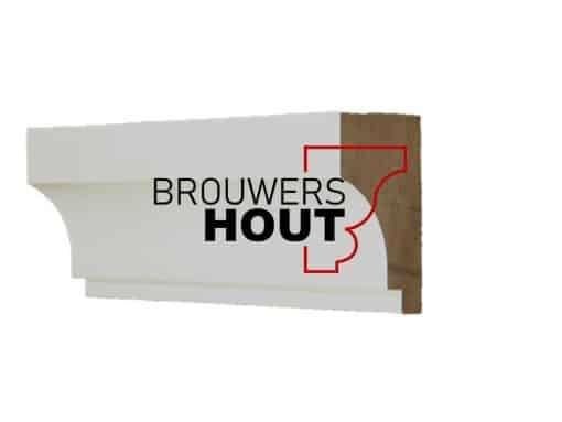 Hardhouten gootlijst G001-115 56x115mm Kijk in onze webshop!, Ophalen, Nieuw, Hout, Minder dan 3 meter