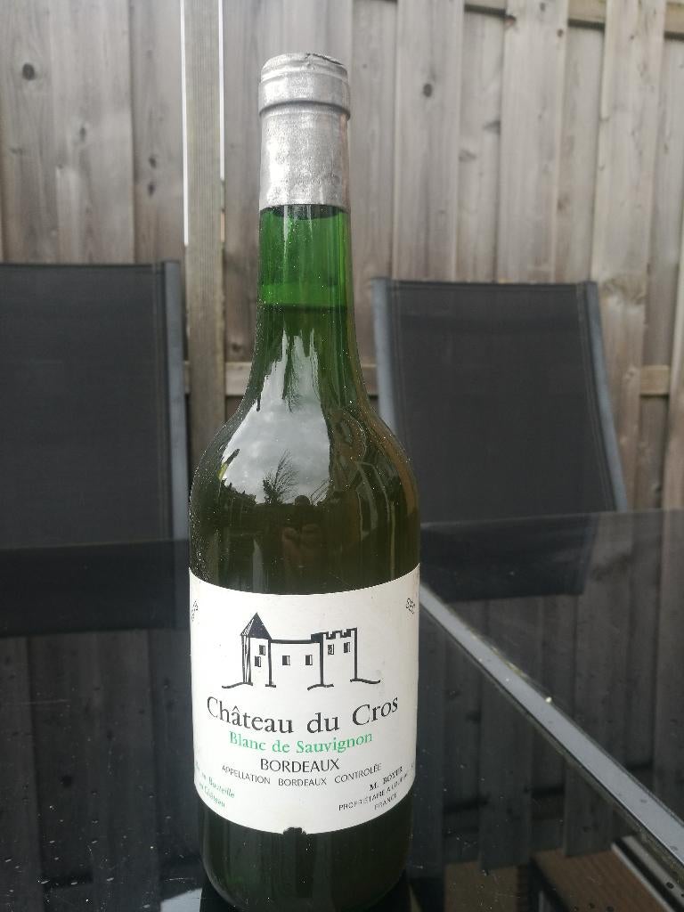 Chateau du Cros Bordeaux 1978, Verzamelen, Wijnen, Frankrijk, Nieuw, Ophalen of Verzenden, Witte wijn