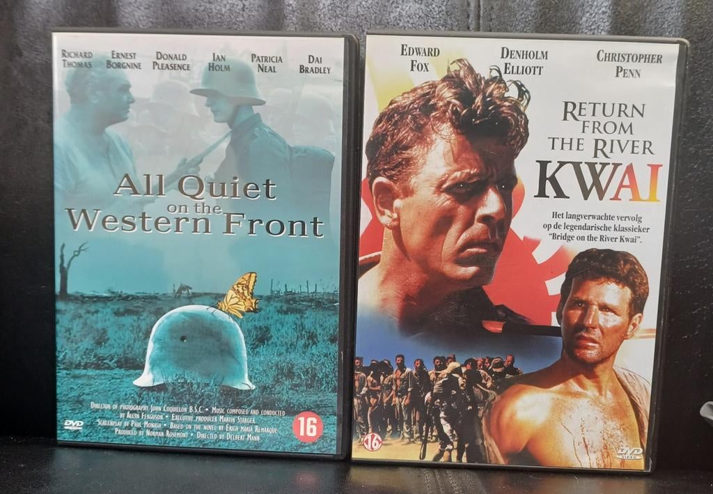 2 klassieke oorlogsfilm. All quiet on the Western Front, Cd's en Dvd's, Dvd's | Klassiekers, Alle leeftijden, Ophalen of Verzenden