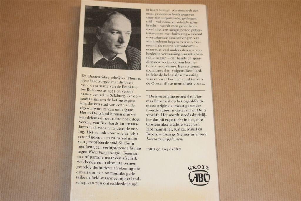 De Oorzaak — Thomas Bernhard [1e druk 1977], Ophalen of Verzenden, Gelezen