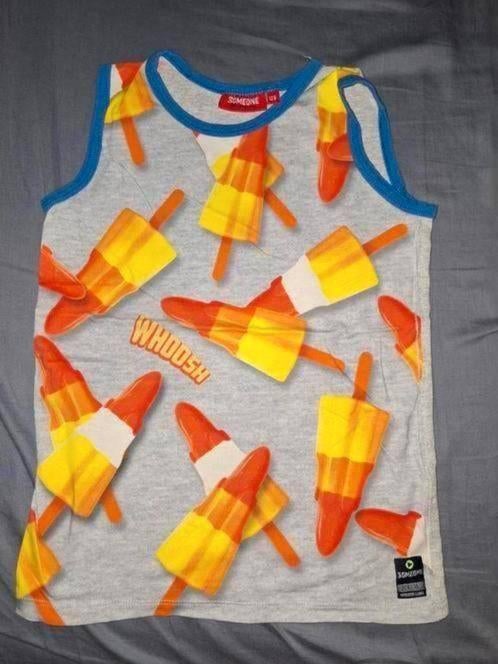 Singlet met ijsjes erop merk someone maat 128, Ophalen of Verzenden, Zo goed als nieuw, Someone, Shirt of Longsleeve