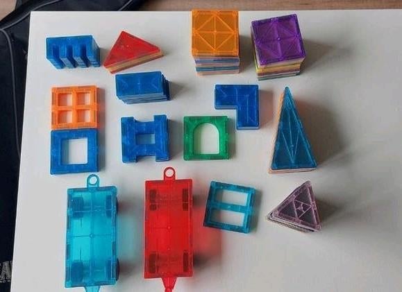 Magnetische bouwblokken 3D -100 stuks, Ophalen, Gebruikt