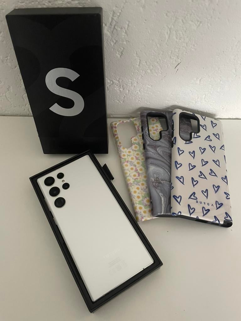 Samsung Galaxy S22 Ultra 256gb Zgan!, Ophalen, Wit, Zo goed als nieuw, Zonder simlock