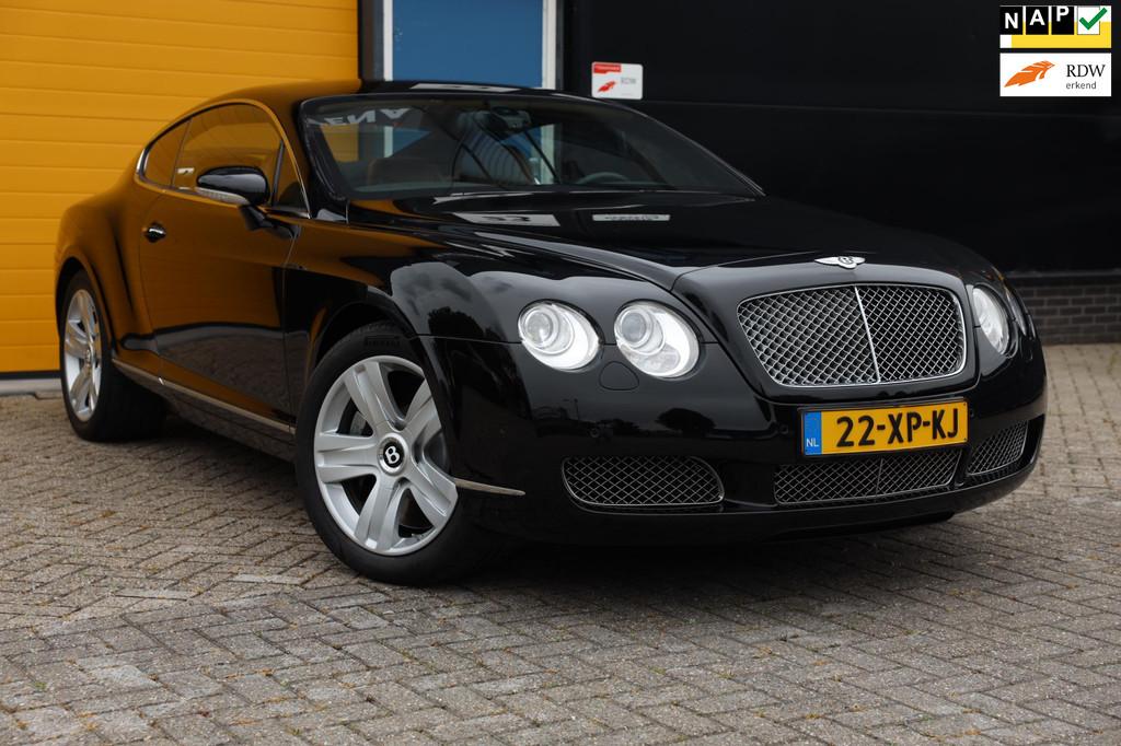 Bentley Continental GT 6.0 W12 / NL Auto / NAP / Leder / Nav, Auto's, Automaat, 12 cilinders, Zwart, Bedrijf