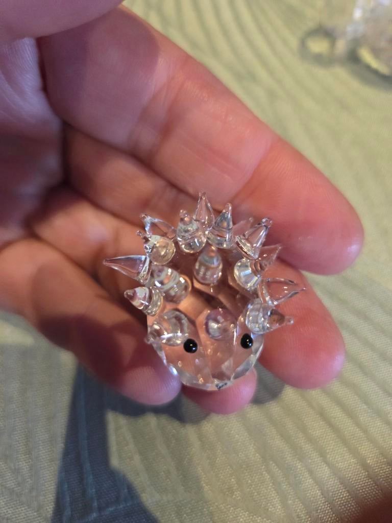 Glazen Egel Figuur - Decoratief Verzamelobject, Ophalen of Verzenden, Gebruikt, Dier