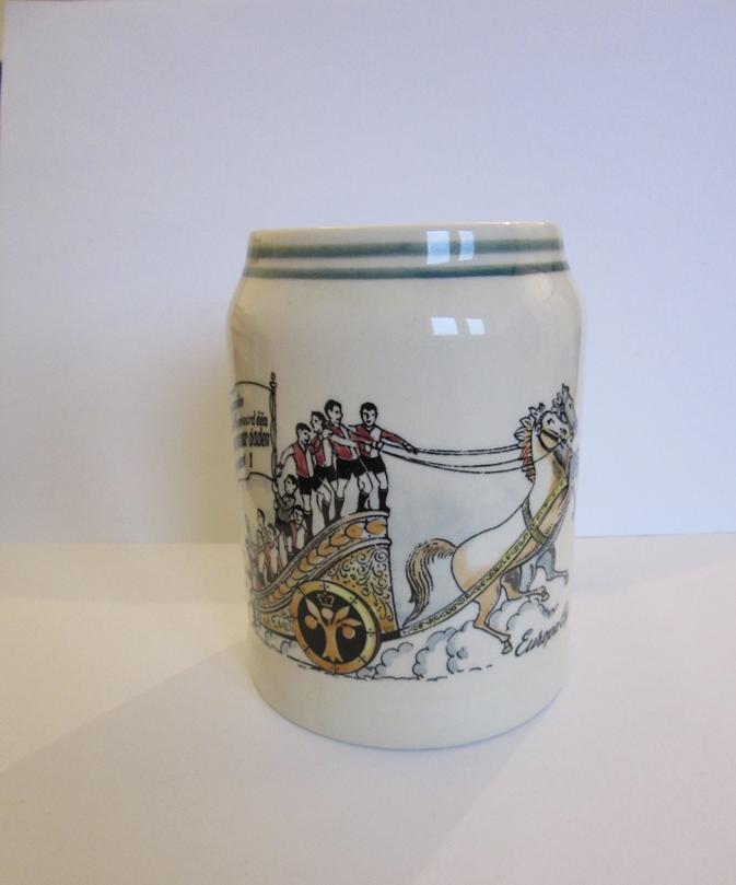 Feyenoord bierpul Europa Cup 1963, Verzenden, Zo goed als nieuw, Feyenoord