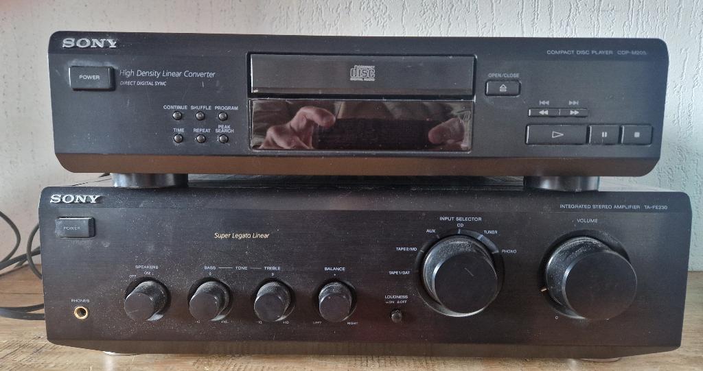 SONY CD-speler + Versterker, Ophalen of Verzenden, Gebruikt, Cd-speler, Sony