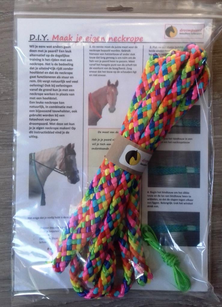 DIY-set: Maak je eigen neckrope, Dieren en Toebehoren, Paarden en Pony's | Overige Paardenspullen, Ophalen of Verzenden, Nieuw