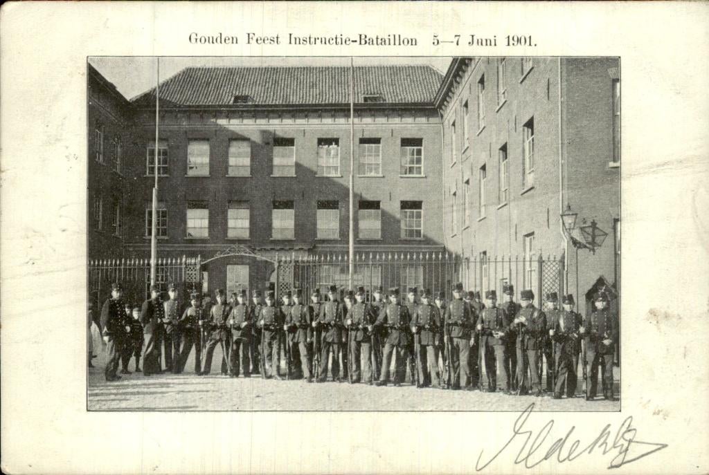 Middelburg - Instructie-Bataillon - Gouden Feest, Ophalen of Verzenden, Voor 1920, Gelopen, Zeeland