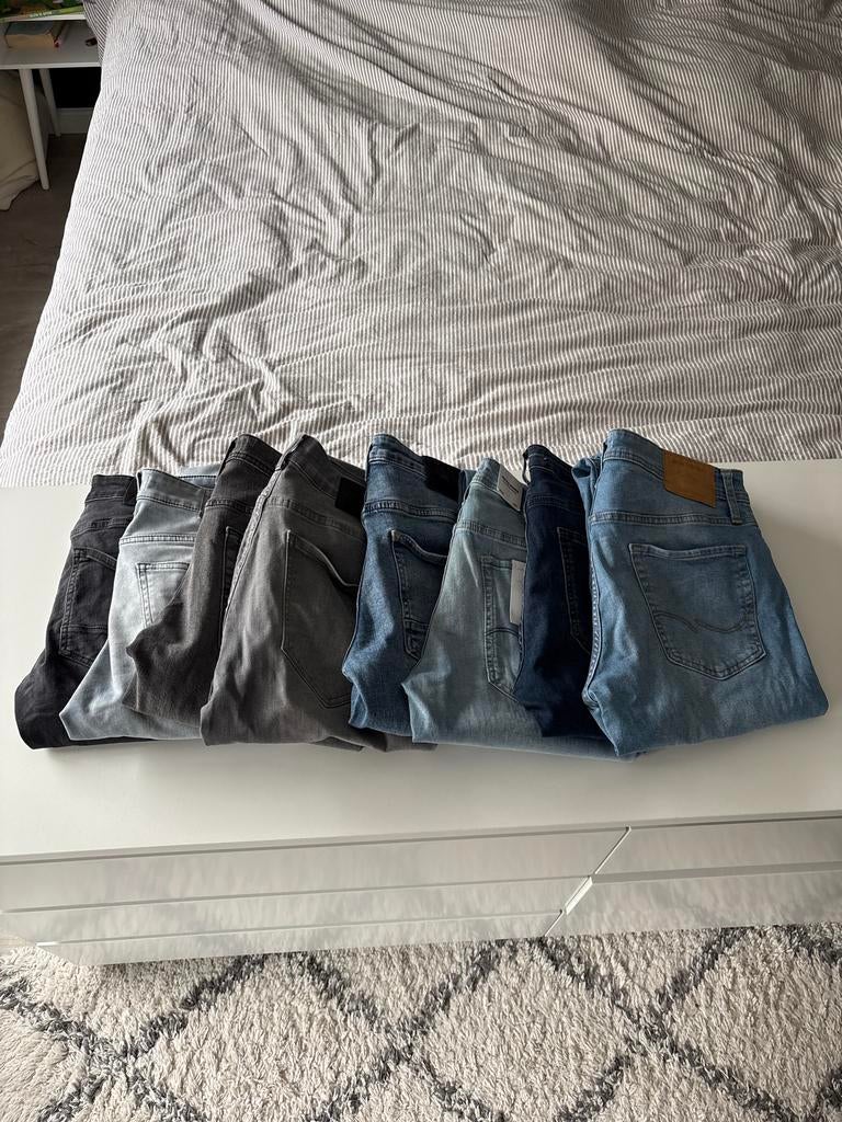 Partij spijkerbroeken: 7 stuks, maten 32/32 en 33/32, Kleding | Heren, Spijkerbroeken en Jeans, Ophalen of Verzenden, Gedragen