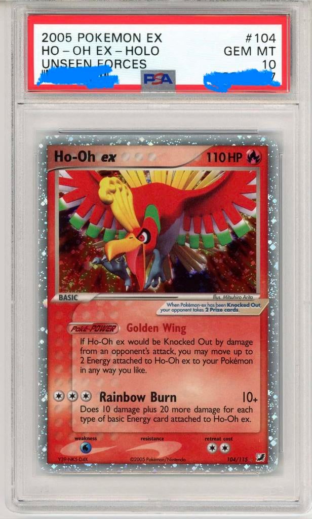 Psa 10 ho-oh ex Unseen Forces, Ophalen of Verzenden, Zo goed als nieuw