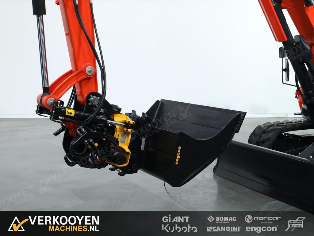 2026 Kubota KX085-5 2PC + Engcon EC209 S45 ADV1314, Graafmachine