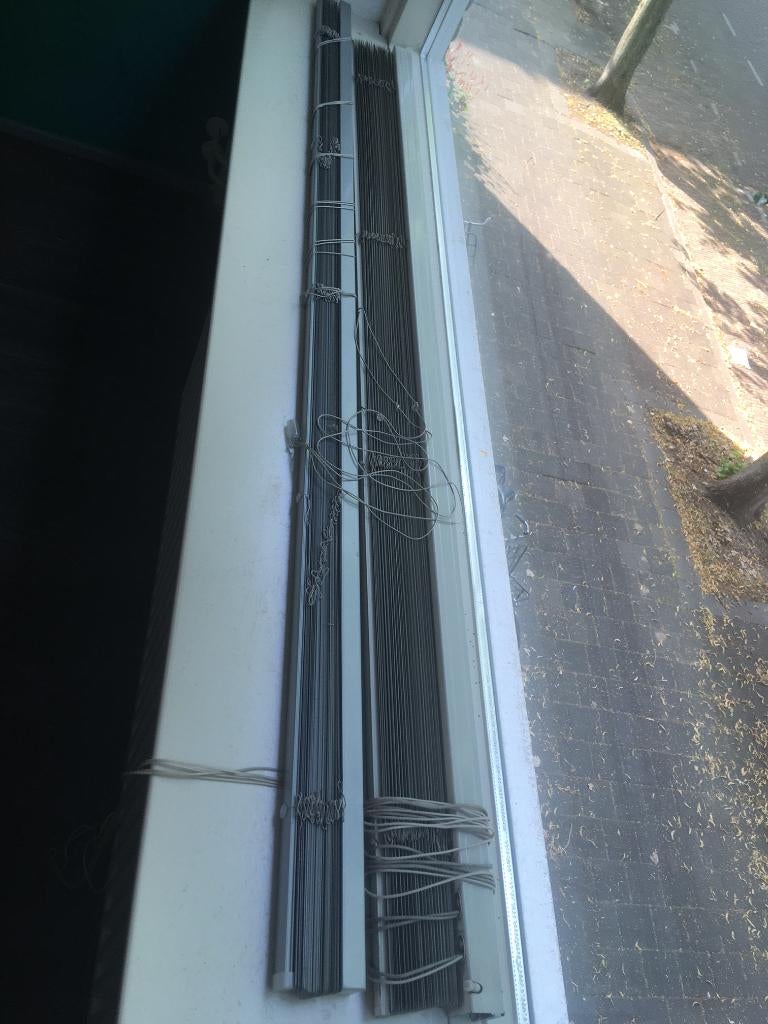 Jaloezie Gordijnen, Huis en Inrichting, Stoffering | Gordijnen en Lamellen, Ophalen, Gebruikt, Beige, 150 tot 200 cm