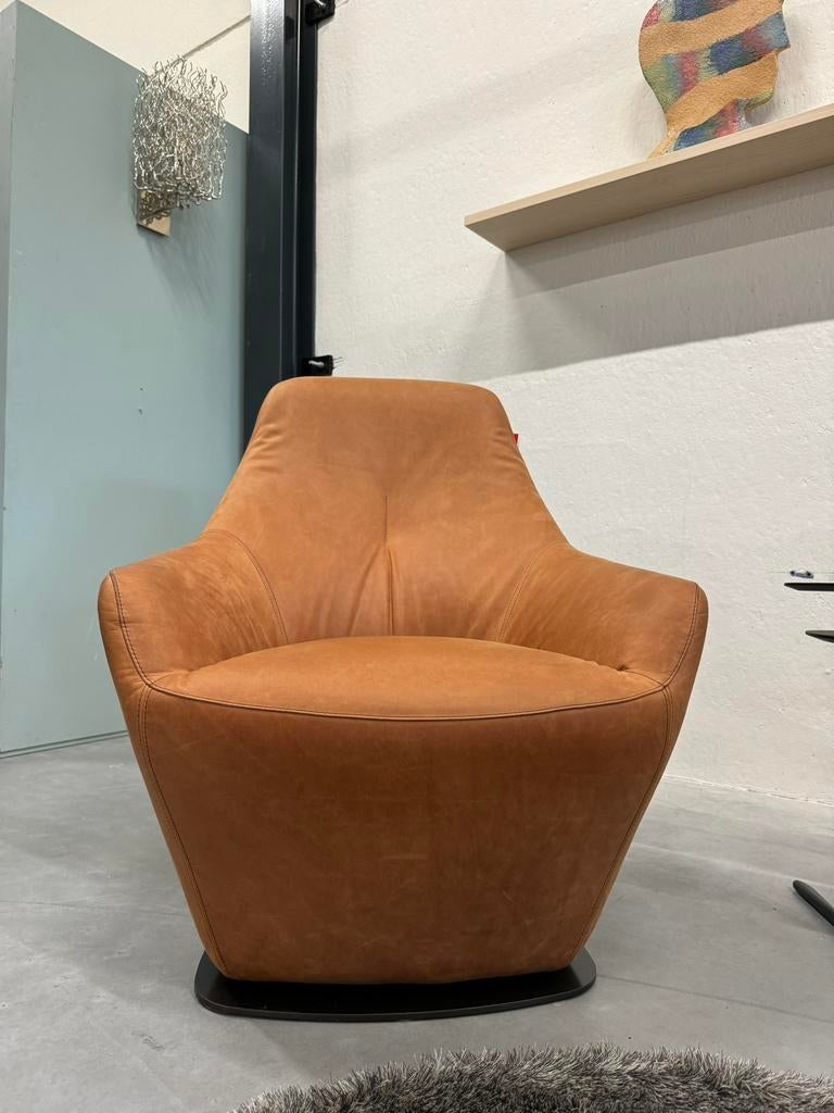 Nieuw Leolux Cantate Fauteuil Danza leer Design draai stoel, Huis en Inrichting, Fauteuils, Leolux, Nieuw, Ophalen of Verzenden