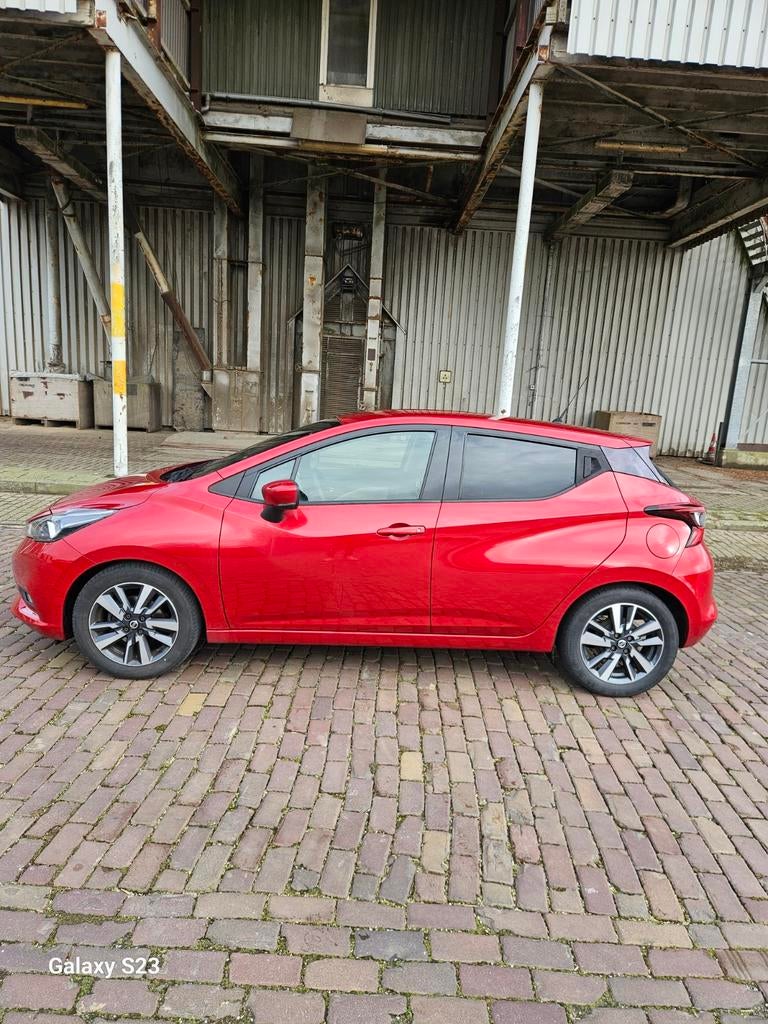 Nissan Micra 0.9 Ig-t 90pk 2018 Rood, Auto's, Voorwielaandrijving, 40 €/maand, 525 kg, 23 km/l