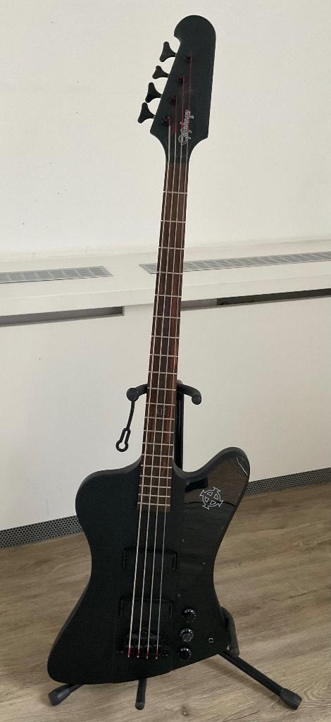 Epiphone Gothic THUNDERBIRTH IV+ standaard/gitaartas., Muziek en Instrumenten, Snaarinstrumenten | Gitaren | Bas, Ophalen, Zo goed als nieuw