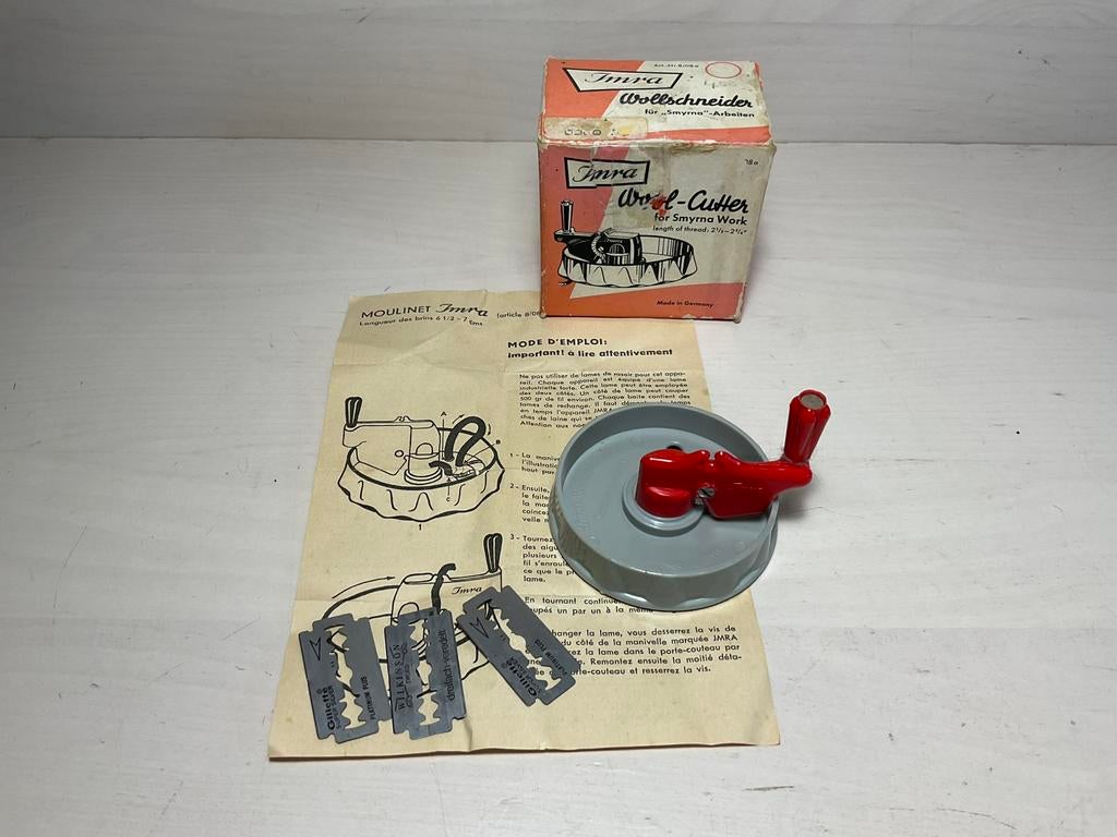 Imra wol-snijder de rode. Met extra mesjes, Ophalen of Verzenden, Gebruikt, Overige typen