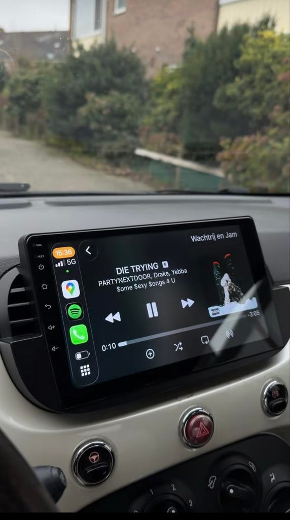 Autoradio met android en carplay voor fiat 500, Ophalen of Verzenden, Nieuw