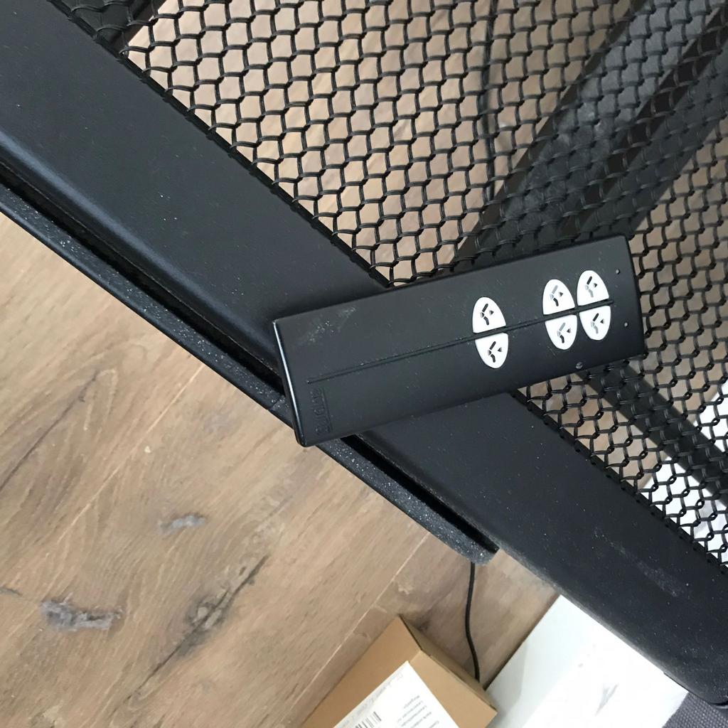 TE KOOP: Auping onderstel 140/200 electrische, Ophalen, Tweepersoons, 140 cm, Zo goed als nieuw