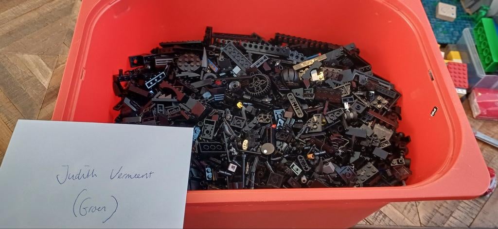 4KG Zwarte Lego, Kinderen en Baby's, Gebruikt, Inclusief extra onderdelen, Lego, Ophalen of Verzenden