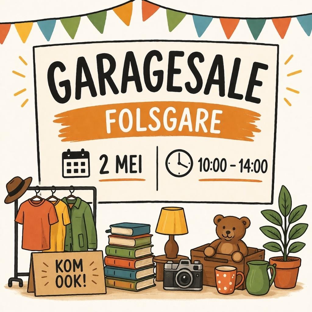 Garagesale Folsgare 2 mei, Ophalen, Gebruikt